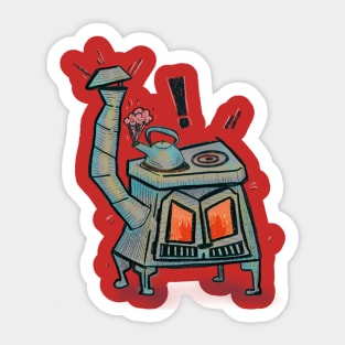 Angry oven is Angry Sticker